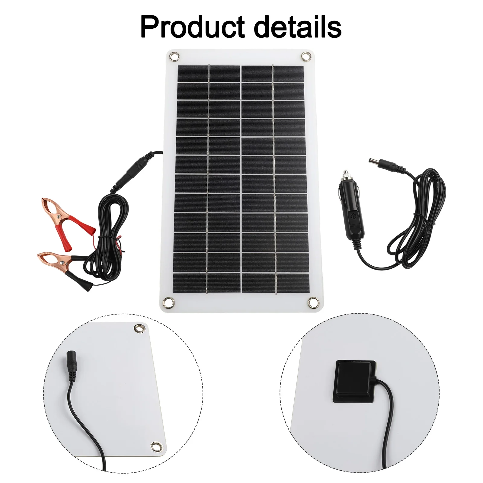 

Leakage Prevention 12V Solar Panel Vehicle Power Supply Solar Trickle Charger For Car Grade A Monocrystalline Silicon
