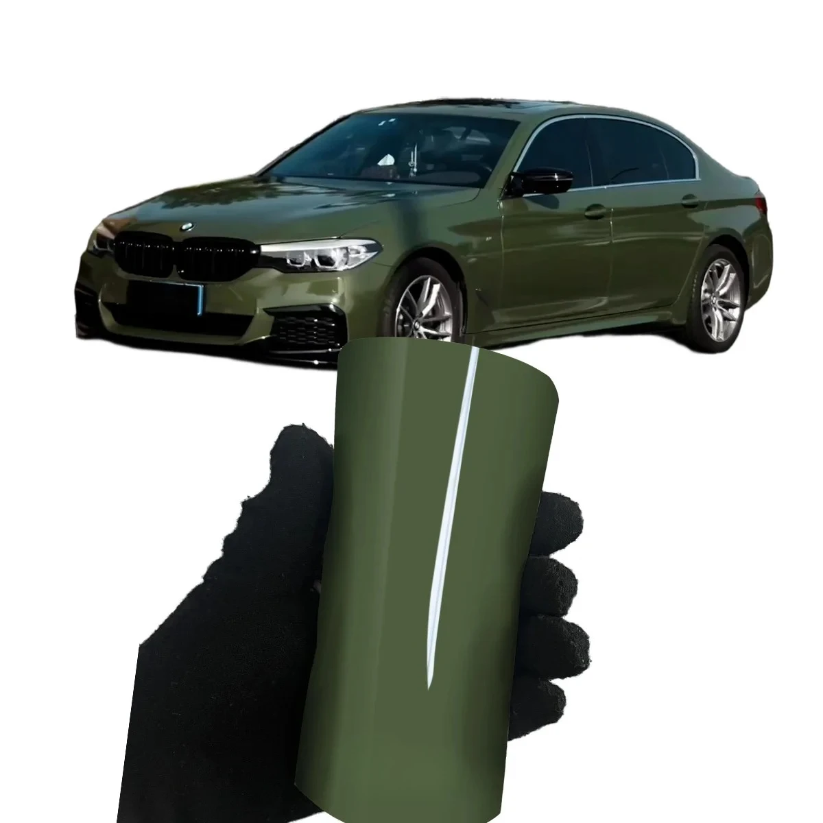 

Crystal Green Car Paint Protection Film Scratch-Resistant Car Wrap Vinyl Full Body British Racing Green Vinyl Wrap