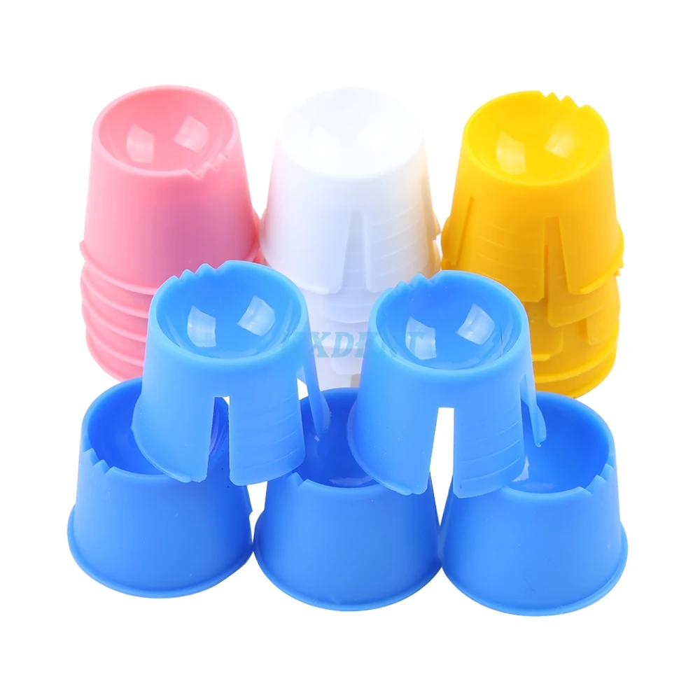 100pcs/lot Dental Disposable Dappen Dishes Multifunctional Mixing Bowl Cup Mixed Color Dentistry Lab Supplies