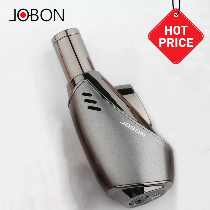 

JOBON Metal Butane Gas Lighter Outdoor Windproof Blue Flame Torch Turbo Jet Cigar BBQ Jewelry Baking Welding Home Tools