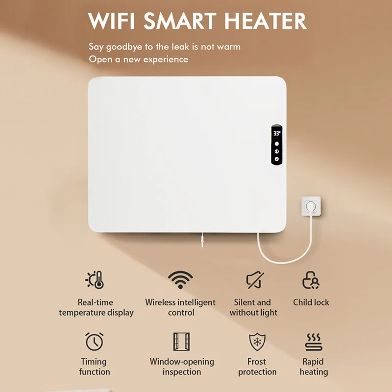 

Household Convection Electric Heater Wall-mounted Hot Air Circulation Heater Indoor Intelligent Constant Temperature Heater