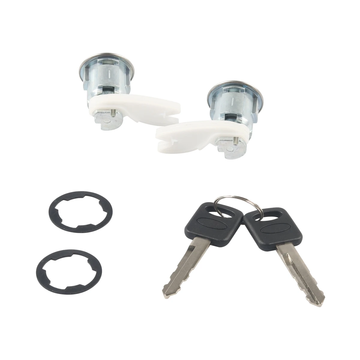Pair, car door lock cylinder F2UZ1522050A for Ford F150/F250/F350