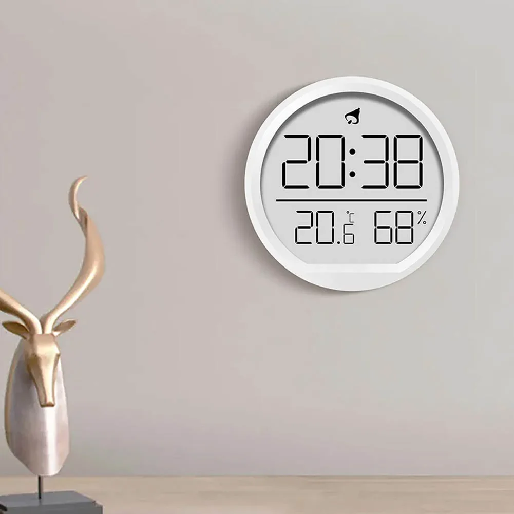 

Multi-function Clock Indoor Temperature Humidity Date Display Electronic Alarm Clock Home Wall Mounted Clock