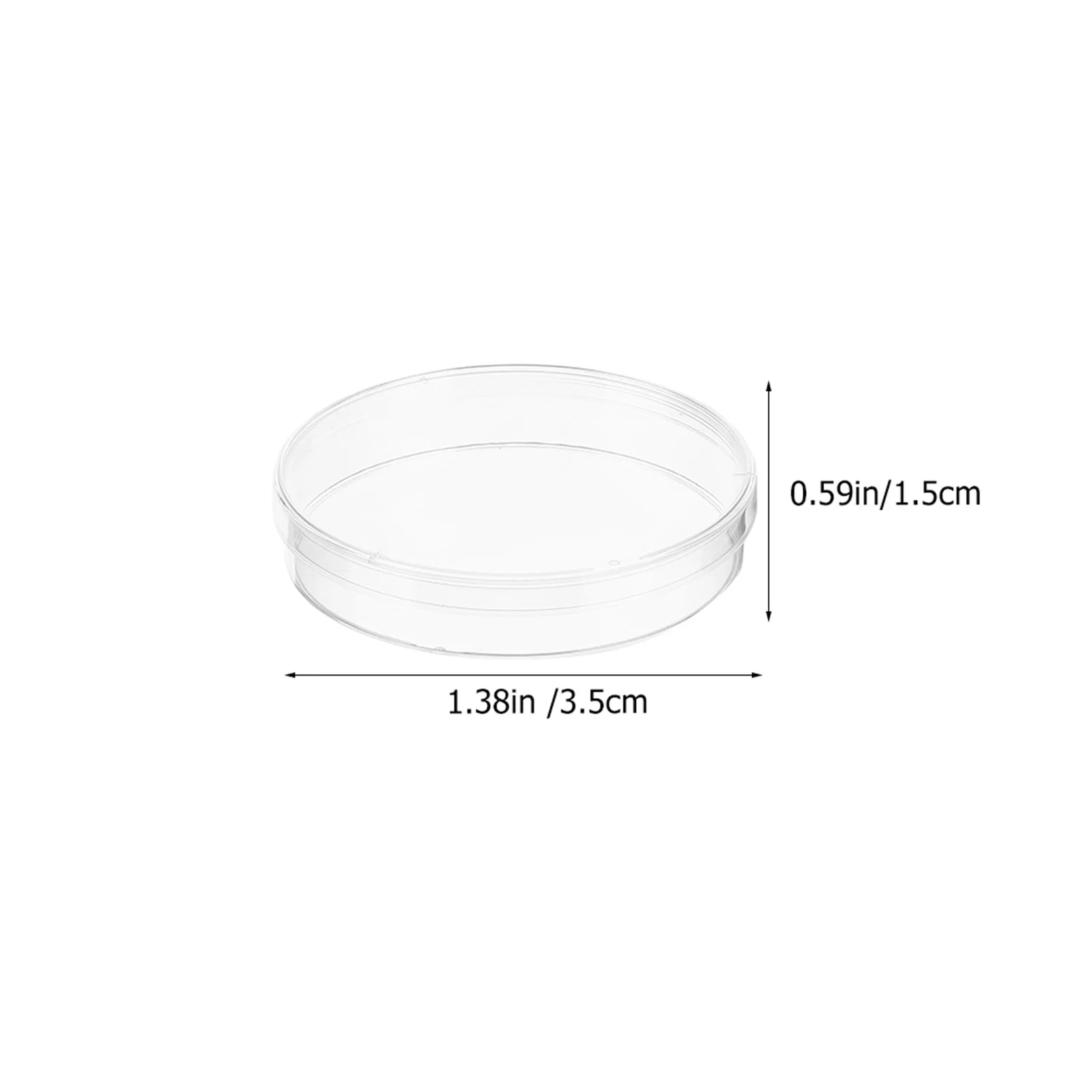 10pcs Petri Dishes With Lid Clear Plastic Sterile Culture Plate For Lab Science Experiment Agar Plates Cell Culture Dish