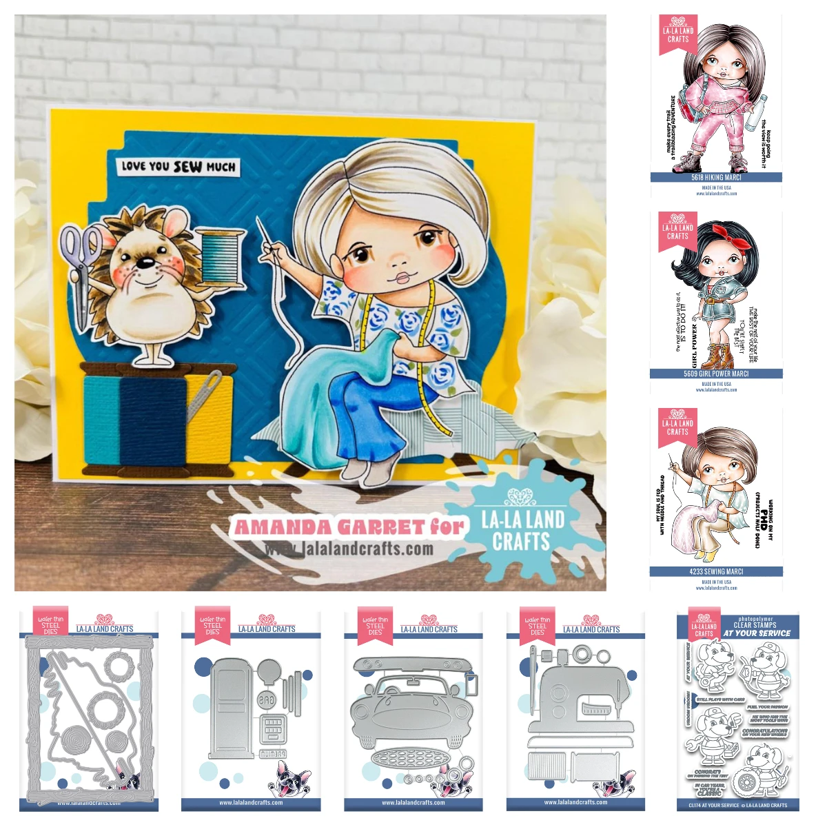 

Sewing Marci Metal Cutting Dies Clear Stamps Scrapbooking New Christmas Molds Photo Album DIY Paper Embossing Craft Supplies