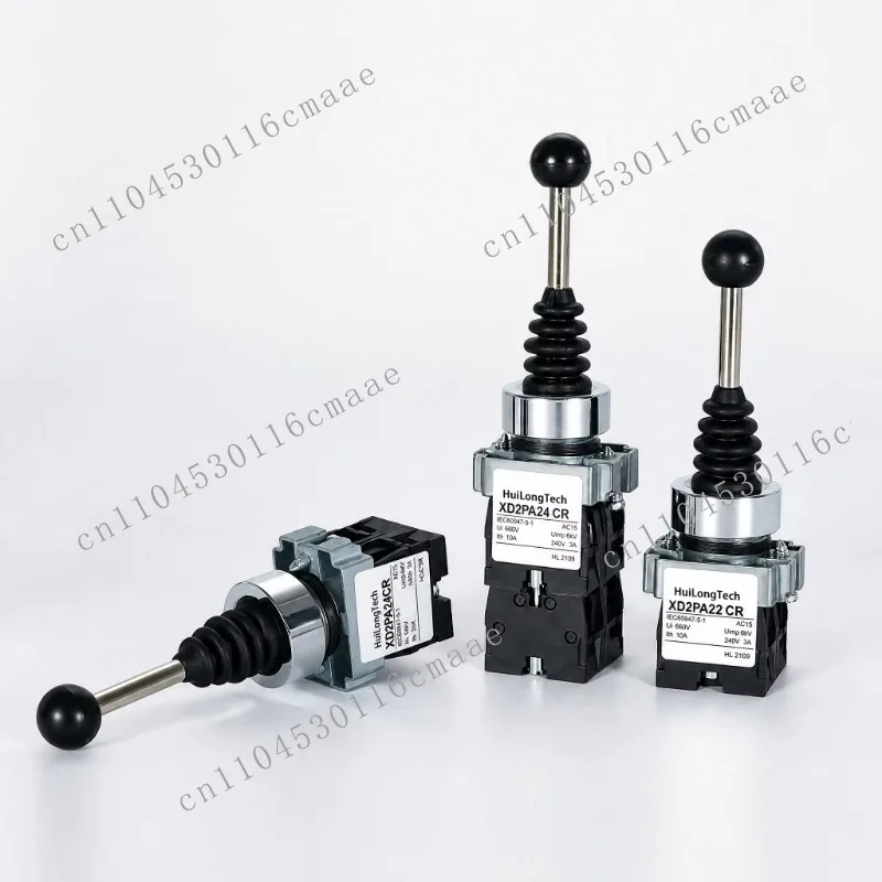 4-Way cross rocker switch, self-resetting joystick control lever XD2PA series 22mm mounting type, suitable for electronic