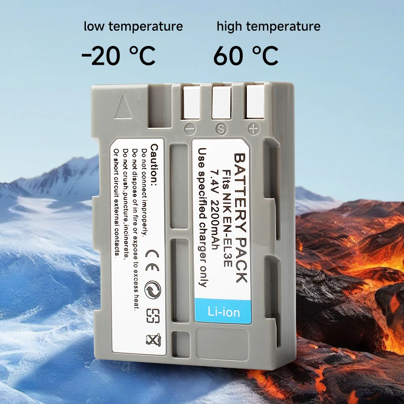 니콘 D50 D70 D70S D80 D90 D100 D200 D300 D300S D700 카메라용 EN-EL3E 배터리