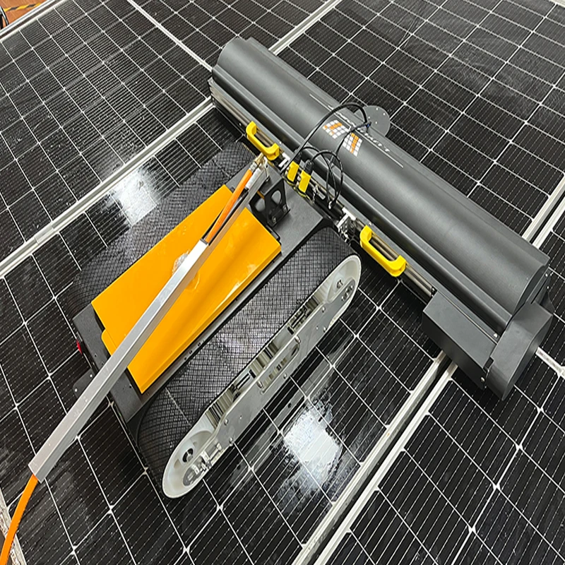 New Intelligent Remote-Controlled High Pressure Cold Water Cleaning Robot For Photovoltaic Power Plants Track Type Cleaning