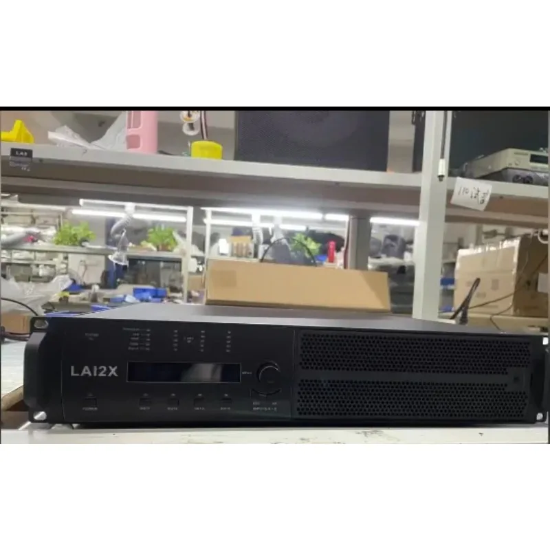 High Power 4*2200w 8Ohm Subwoofer Amplifier Factory Price LA12X 4 Channel Class D Power Amplifier With DSP