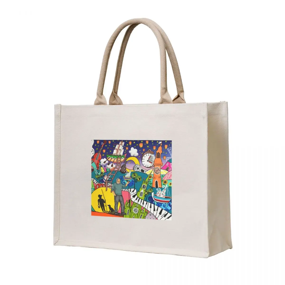 Djordje Balasevic ,,Noc kad sam preplivao Dunav Tote Bag canvas shopping bag bags for women canvas tote