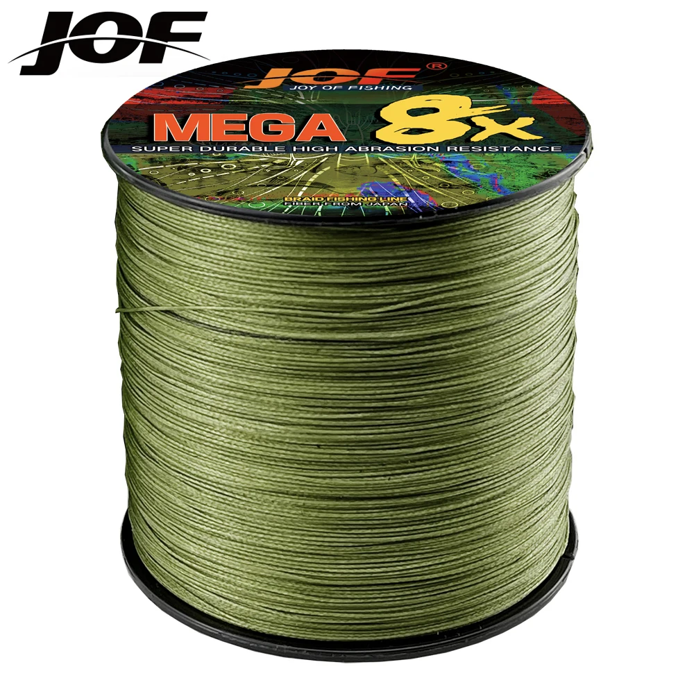 JOF Braided Fishing Line 8 Strands 100M Japanese Multifilament Sea Spinning Super Strong Durable Woven Thread Pesca