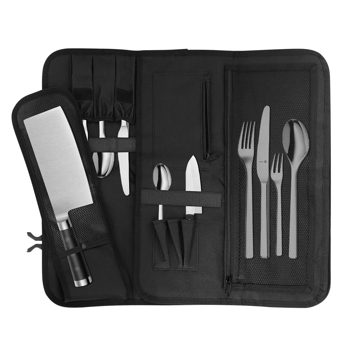 A24I حقيبة سكين الشيف لفة حقيبة حمل حقيبة المطبخ الطبخ جيوب التخزين المحمولة