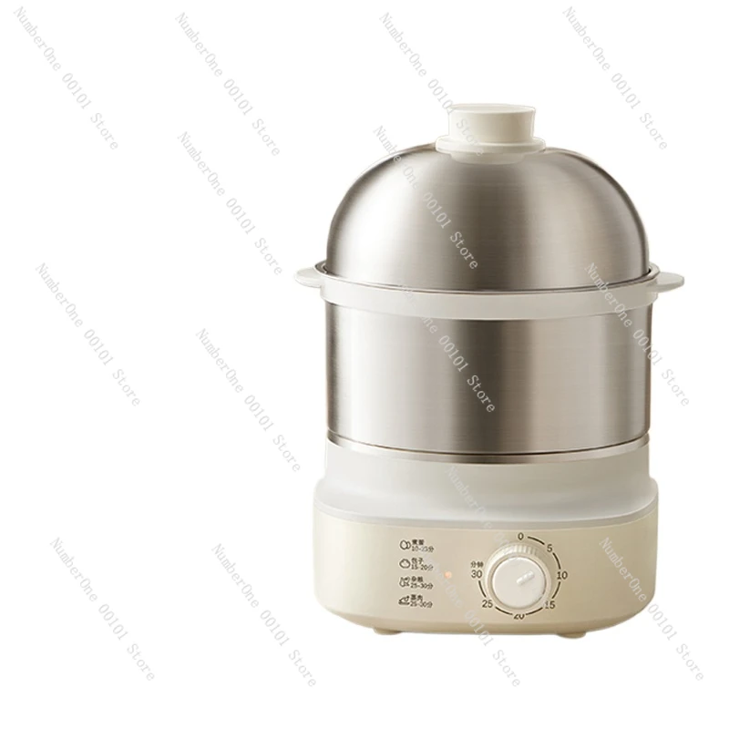 Boiler Egg Steamer Household Microcomputer Reservation Ceramic Single Layer Mini Anti-Dry Burning Cooking Appliances