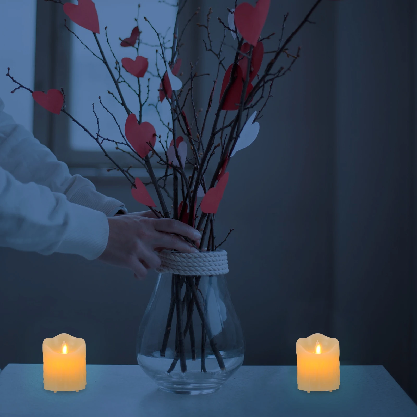 

LED Tear C Lamp Dimming Paraffin Simulation Light Decor Bedroom Living Room Party Gifts Safe Kids Pets LED Lighting