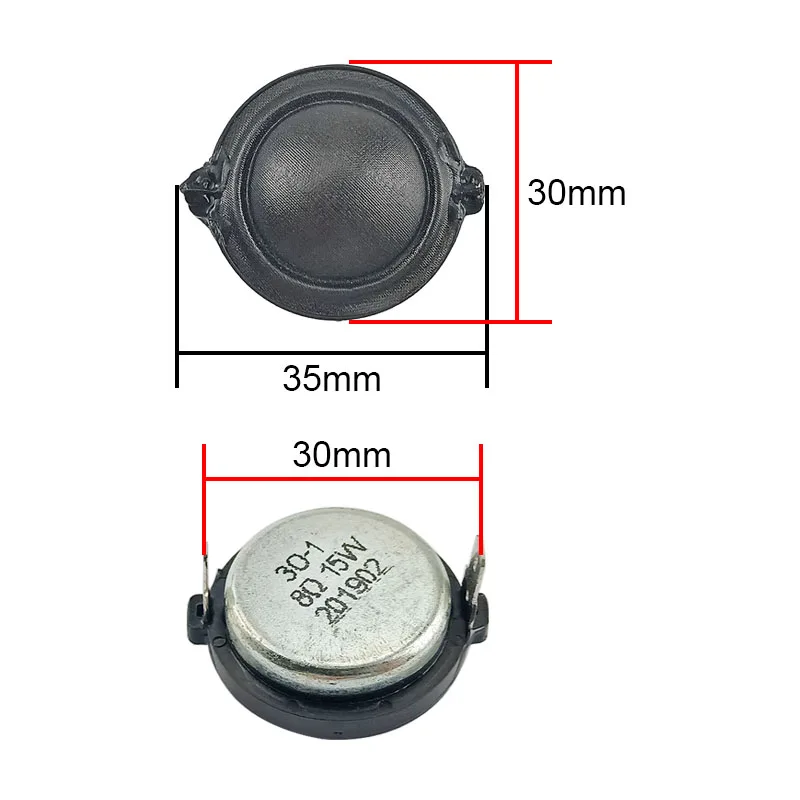 GHXAMP 30MM Dome Tweeter Speaker 8OHM 15W Home Car Silk Diaphragm Neodymium + magnetic fluid 1Pairs