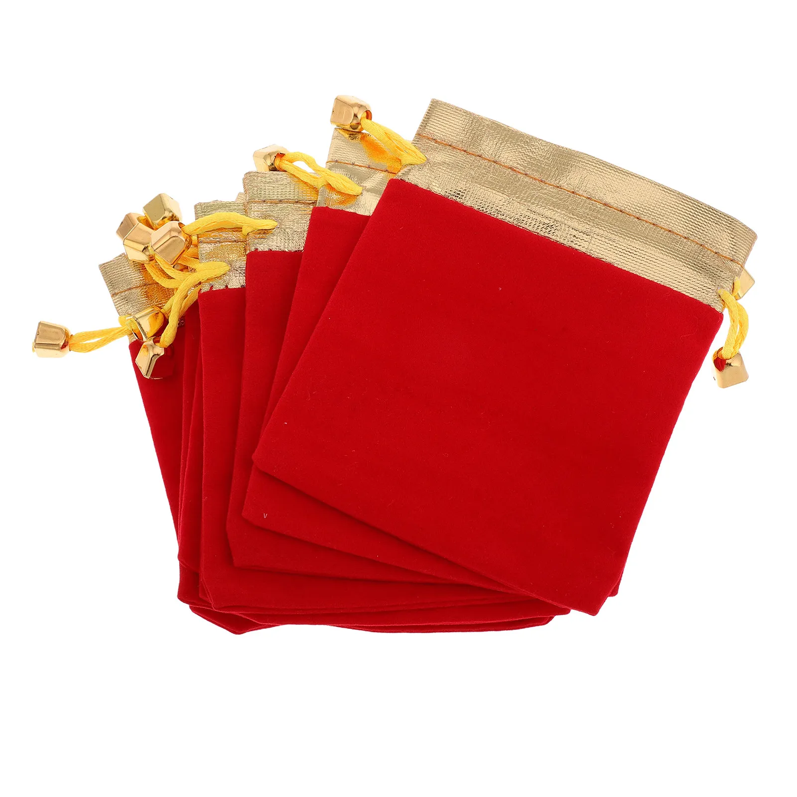 10Pcs Jewelry Drawstring Bags Soft Small Pouches for Travel Storage Compact Organizer Small Items Party Favors Christmas
