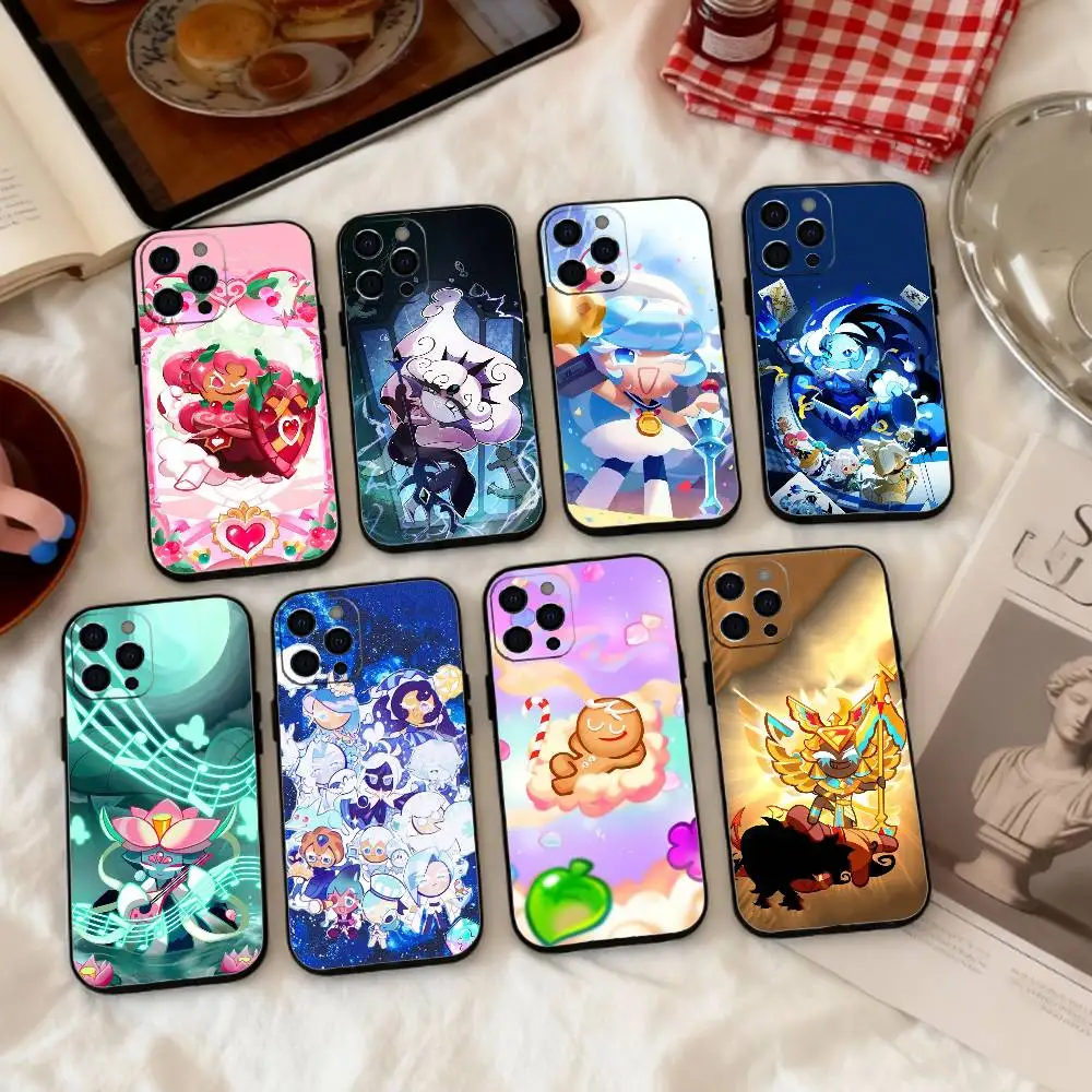 

C-Cookie Run Kingdom Character Phone Case Silicone Soft For IPhone 17 16 15 14 13 12 11 X XR Plus Pro Max Plus