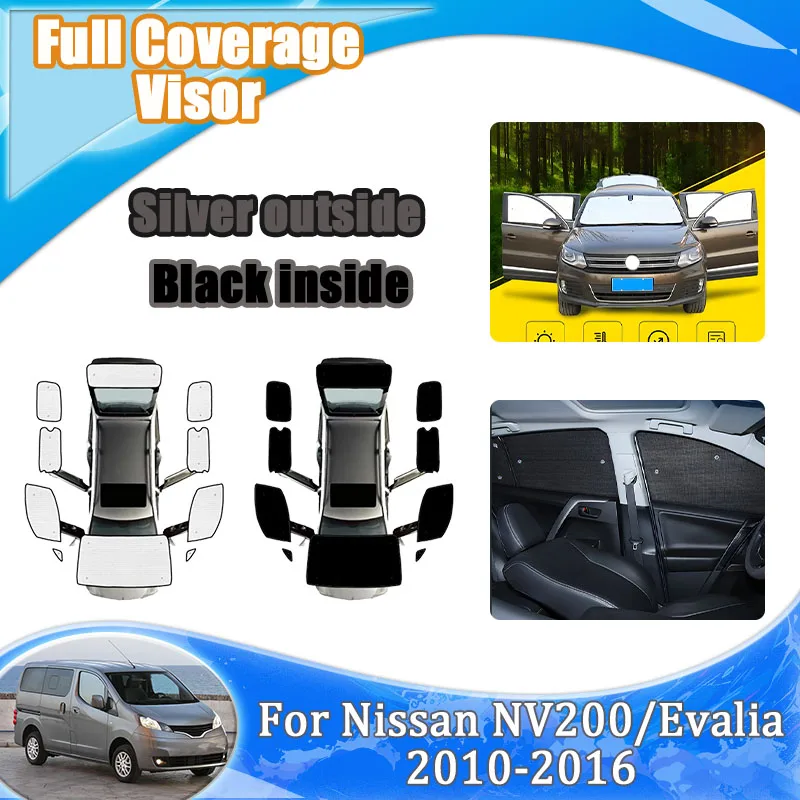 

Солнцезащитные шторки для Nissan NV200 Evalia 2010-2016, накидки на лобовое стекло, защита от УФ-лучей, автомобильные аксессуары