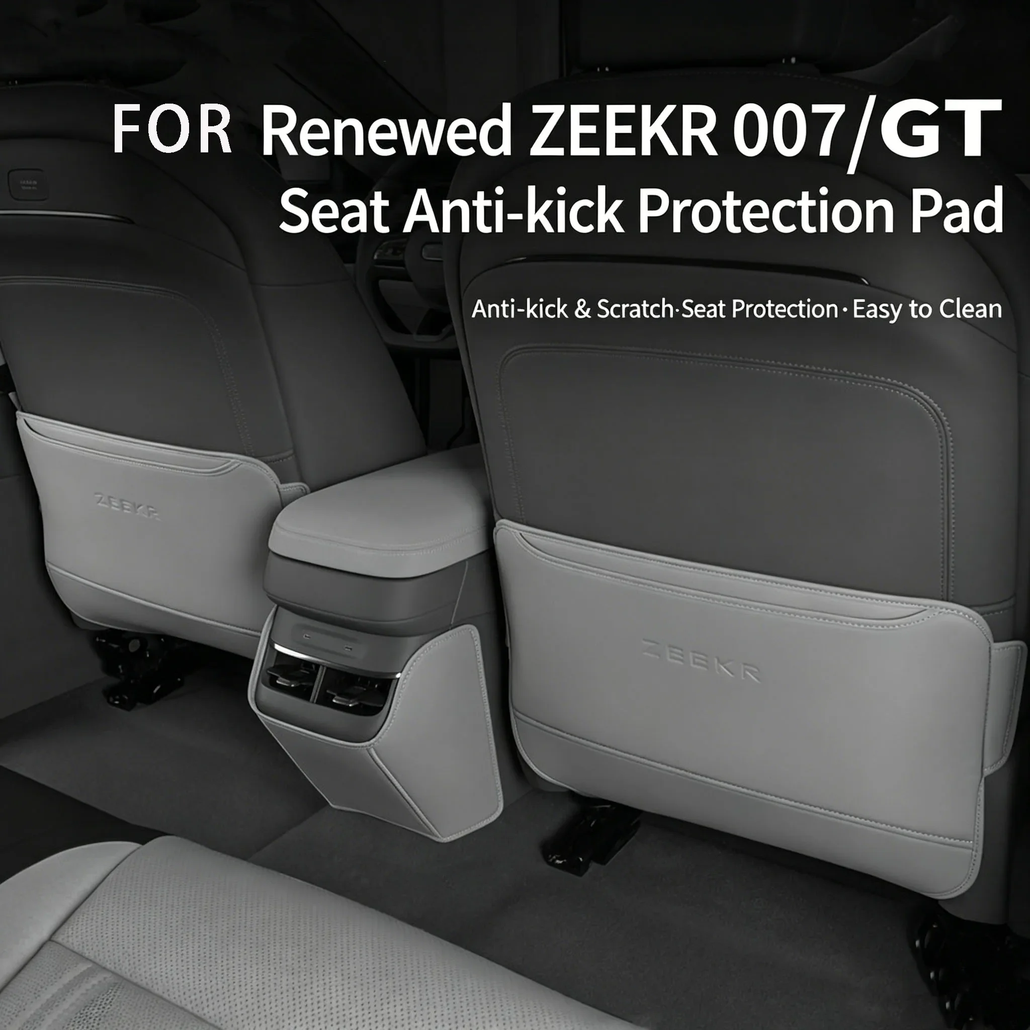 FOR NEW ZEEKR 7GT ZEEKR 007 Anti Kick Pad, Rear Seat Scratch Pad, Backrest Anti Dirt Protection Pad Accessories