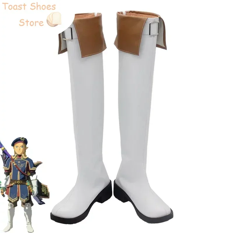 

Royal Guard Link Cosplay Shoes Halloween Carnival Boots PU Shoes Cosplay Prop Costume Prop