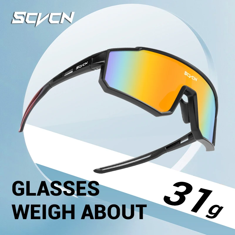 SCVCN MTB bicicleta de carretera ciclismo gafas de sol protección UV400 gafas para deportes al aire libre hombres mujeres al aire libre senderismo pesca gafas de sol