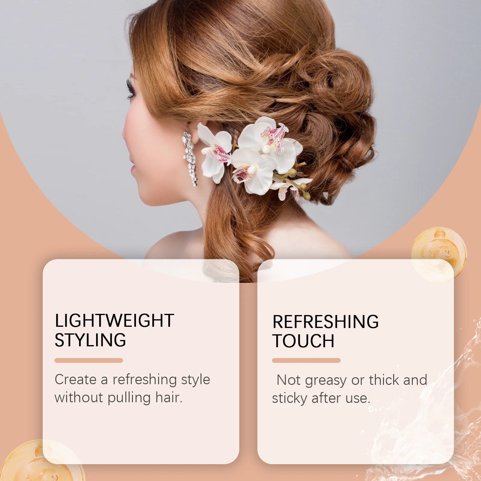 

Hair Styling Cream Hair Frizzy Fluffy Fixed Wig Edge Control Lasting Hold Non Greasy Broken Hair Artifact Wax Stick For Women