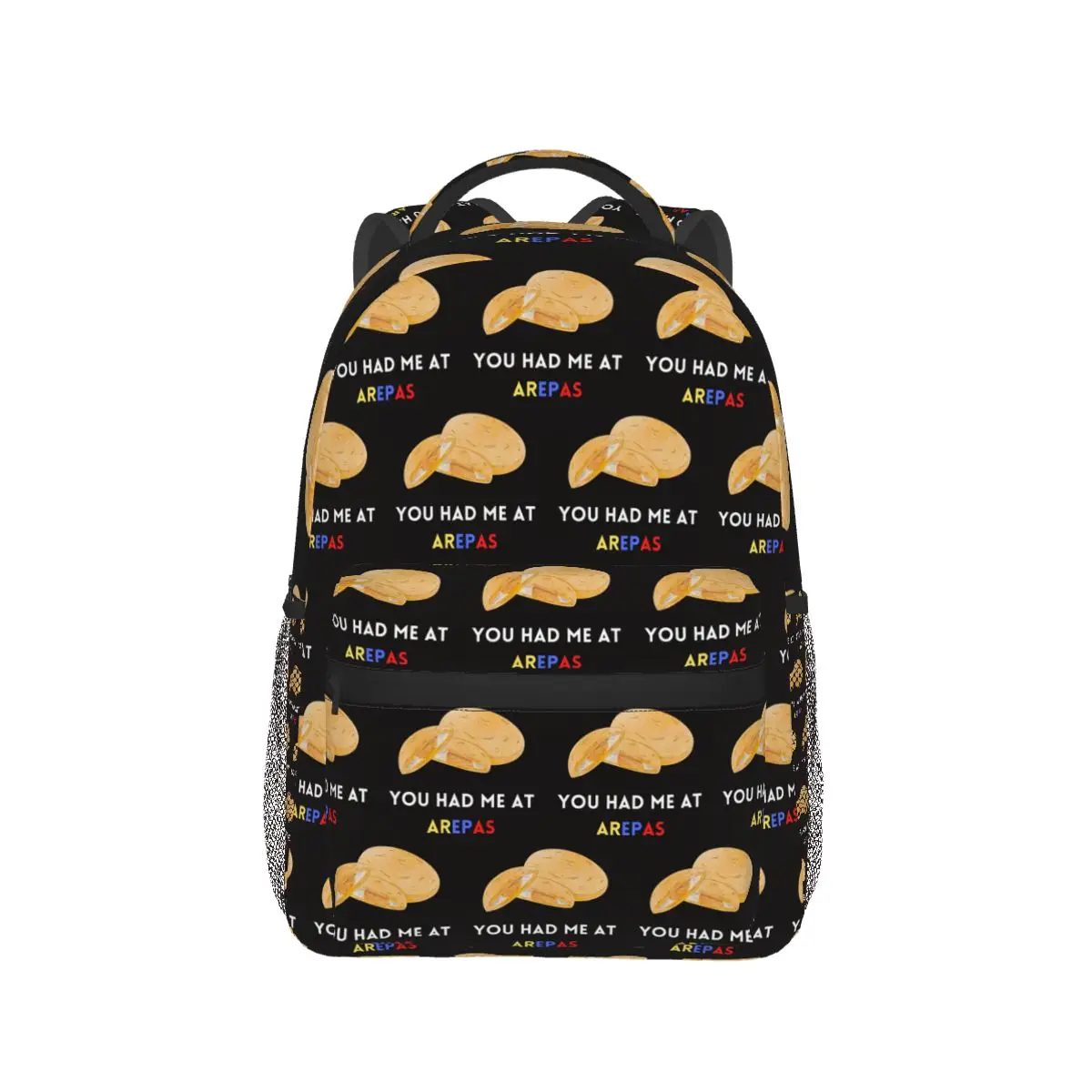 COLOMBIAN AREPAS QUOTE Backpack Hot Sale Daypack Large Capacity Boys Girls BookBag School Bag Shoulder Bags for Men Women