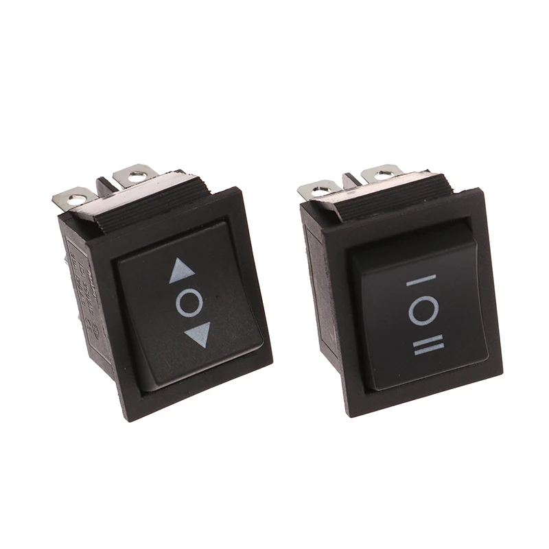 5Pcs Ship Type Switch KCD4 Double-sided Self Resetting Bidirectional Arrow Lockless DC Motor Forward And Reverse Switch