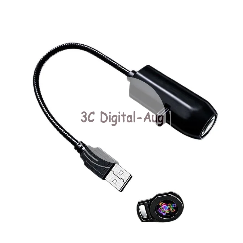 Projector Light Adjustable Flexible Gooseneck Multiple Light Effects for Car Party Holiday Event Decor