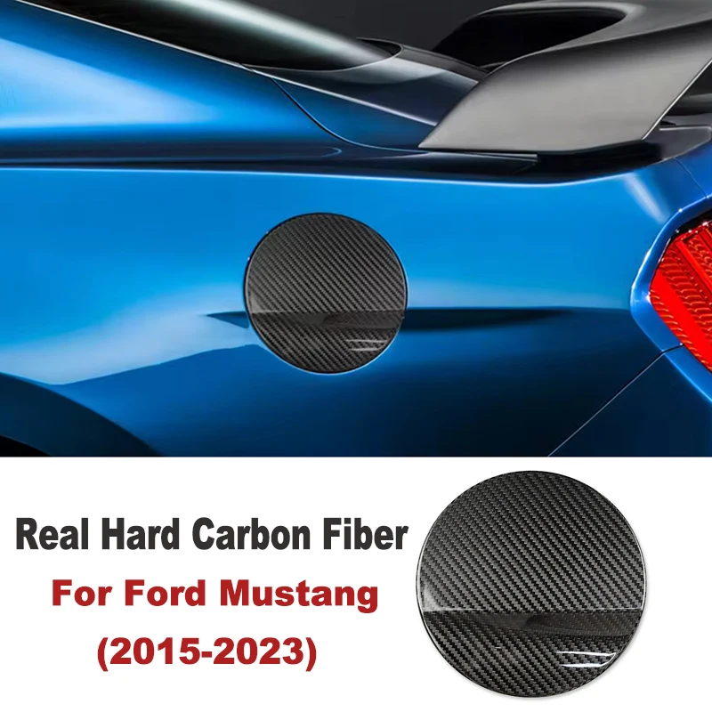 

Real Hard Carbon Fiber Car Tank Cap Fuel Tank Cover for Ford Mustang 2015 2016 2017 2018 2019 2020 2021 2022 2023 Accessories