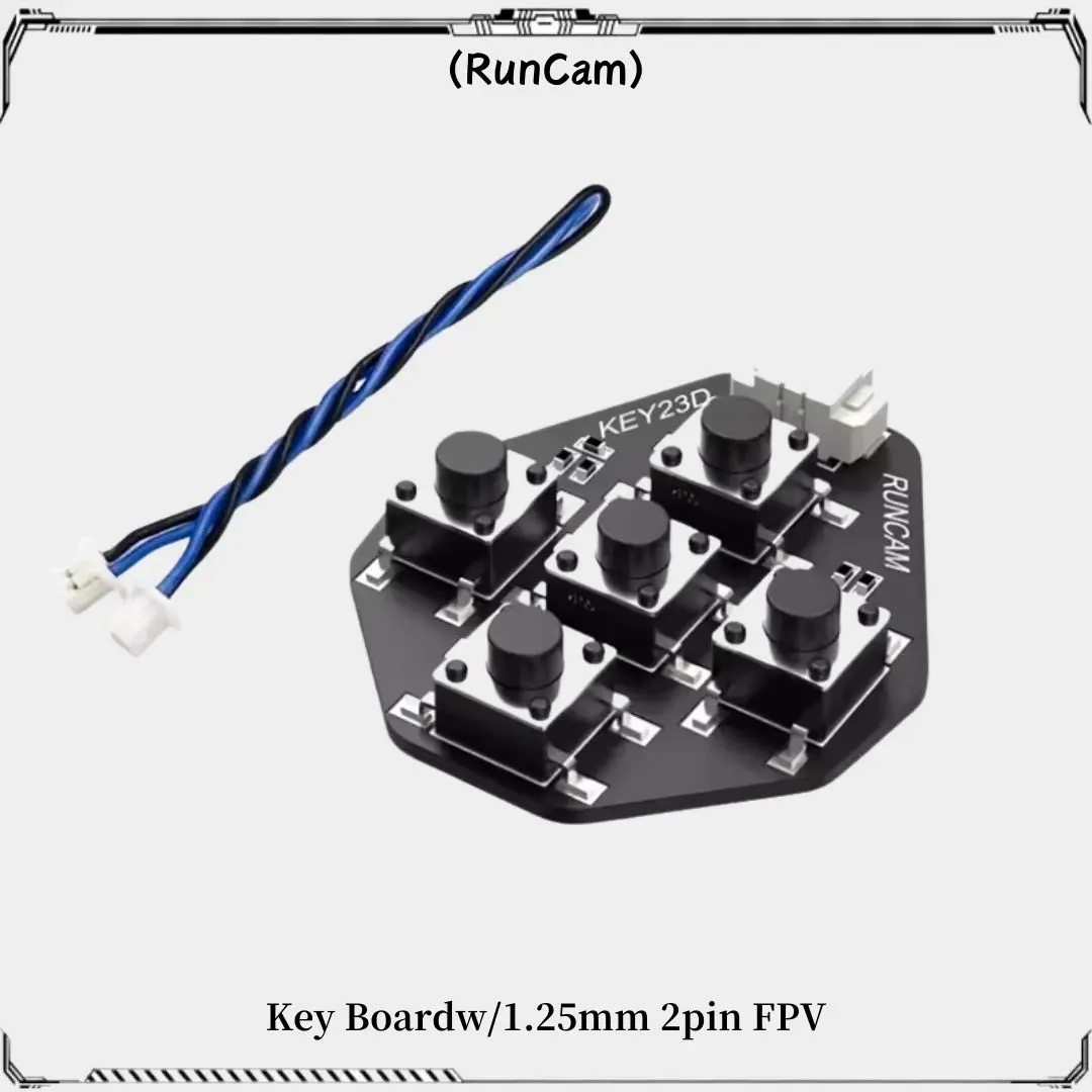 Klawiatura RunCam z silikonowym kablem FPV 1,25 mm 2pin do aparatu Micro Sparrow Micro Swift 2 Eagle Wymień część zamienną Accs