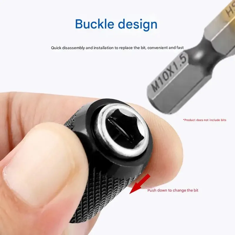3PC Hexagonal Quick Release Self-locking Extension Rod Electric Drill Driver Quick Transfer Rod Screwdriver Extension Rod Tool