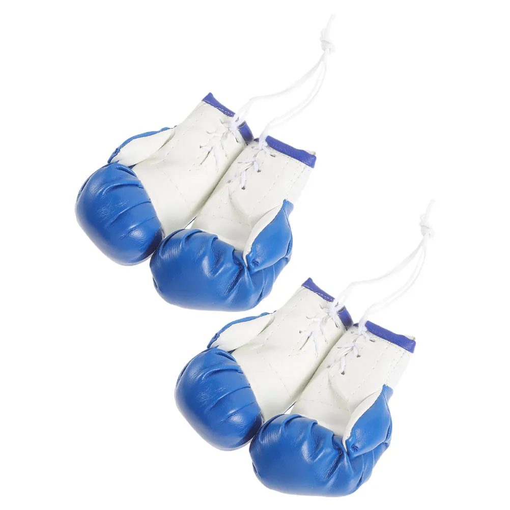 

4 Pcs Boxing Gloves Pendant PVC Car Decor Boxing Gloves Pendant Holiday Ornaments Bag Accessory Christmas Tree