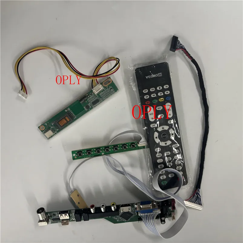 TV  HDMI-compatible RF Controller board kit VGA USB for B121EW03 B121EW03 V8 12.1" 1280X800 LCD panel AV screen monitor display