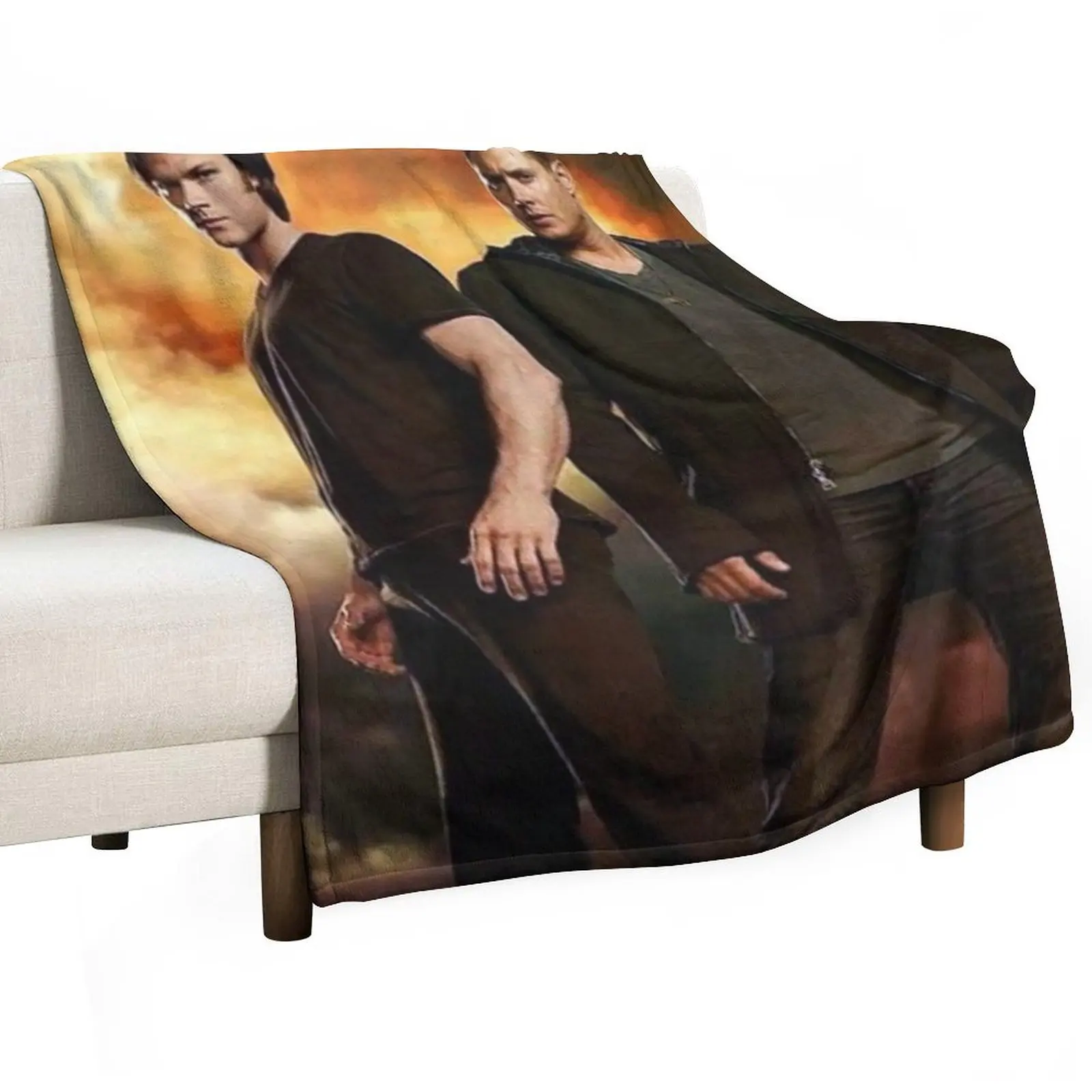 brothers winchesters Throw Blanket Vintage Soft Large Blankets