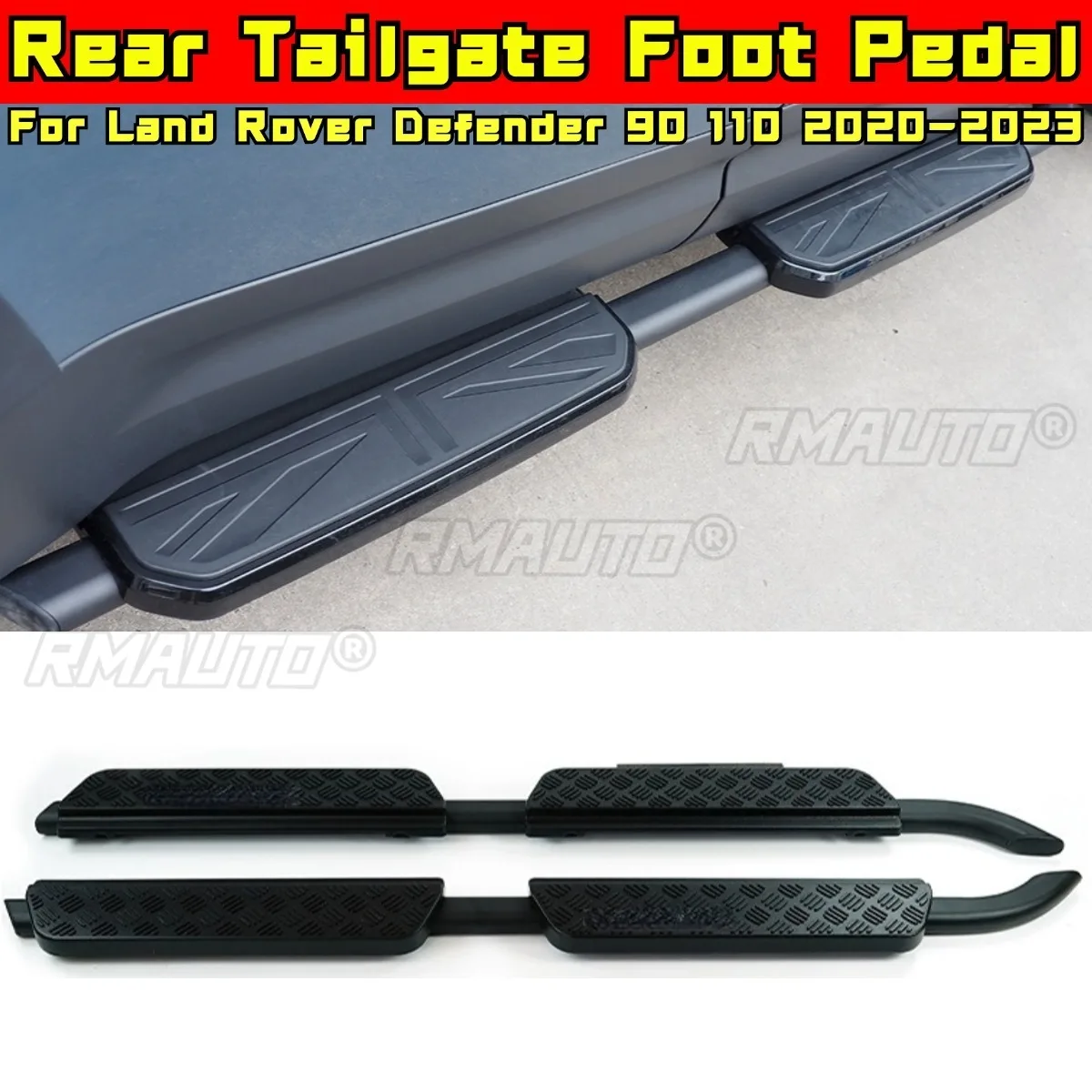 

For Land Rover Defender 90 110 2020-2023 Car Accessories Rear Tailgate Foot Pedal Foot Step Rear Bedstep Tailgate Chin Body Kit