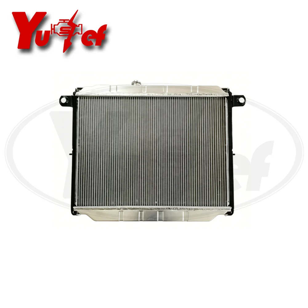 All aluminum radiator For TOYOTA LAND CRUISER LC100 FZJ100 HDJ100 1FZFE AT 48mm # 16400-66120 16400-66121