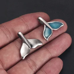316L Stainless Steel Charms Fishtail Hook for Jewelry DIY Accessory Bracelet Making Cord Connect Clasps