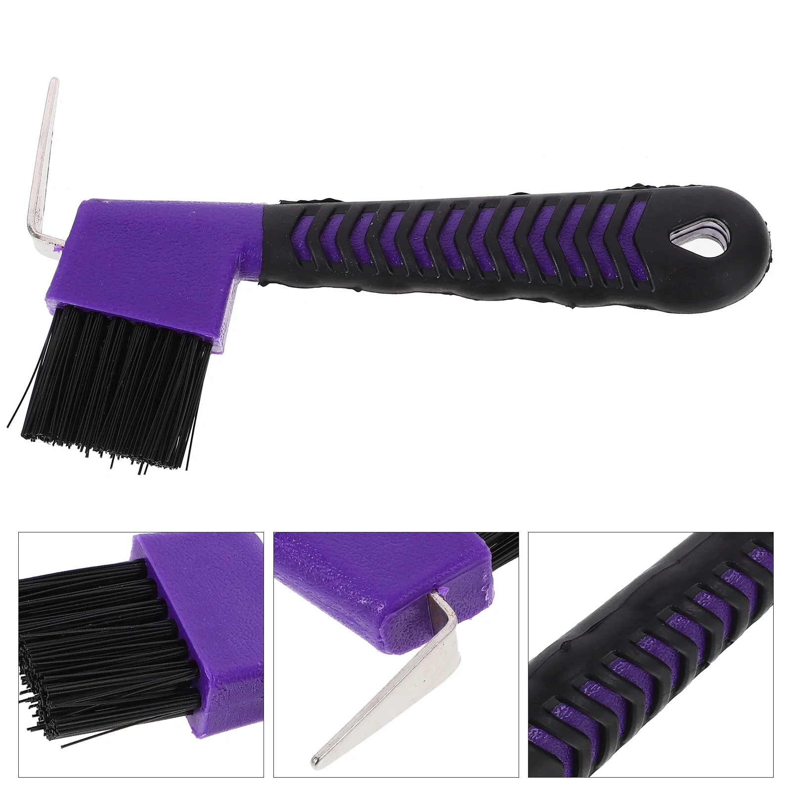 3pcs Grip Hoof Rubber Hoof with Brush Horse Grooming Tools (Random Color) Horse Hoof