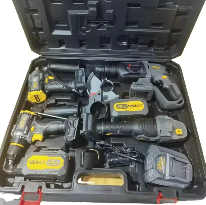 

Профессиональный набор аккумуляторных электроинструментов 20В: дрель и электроинструменты