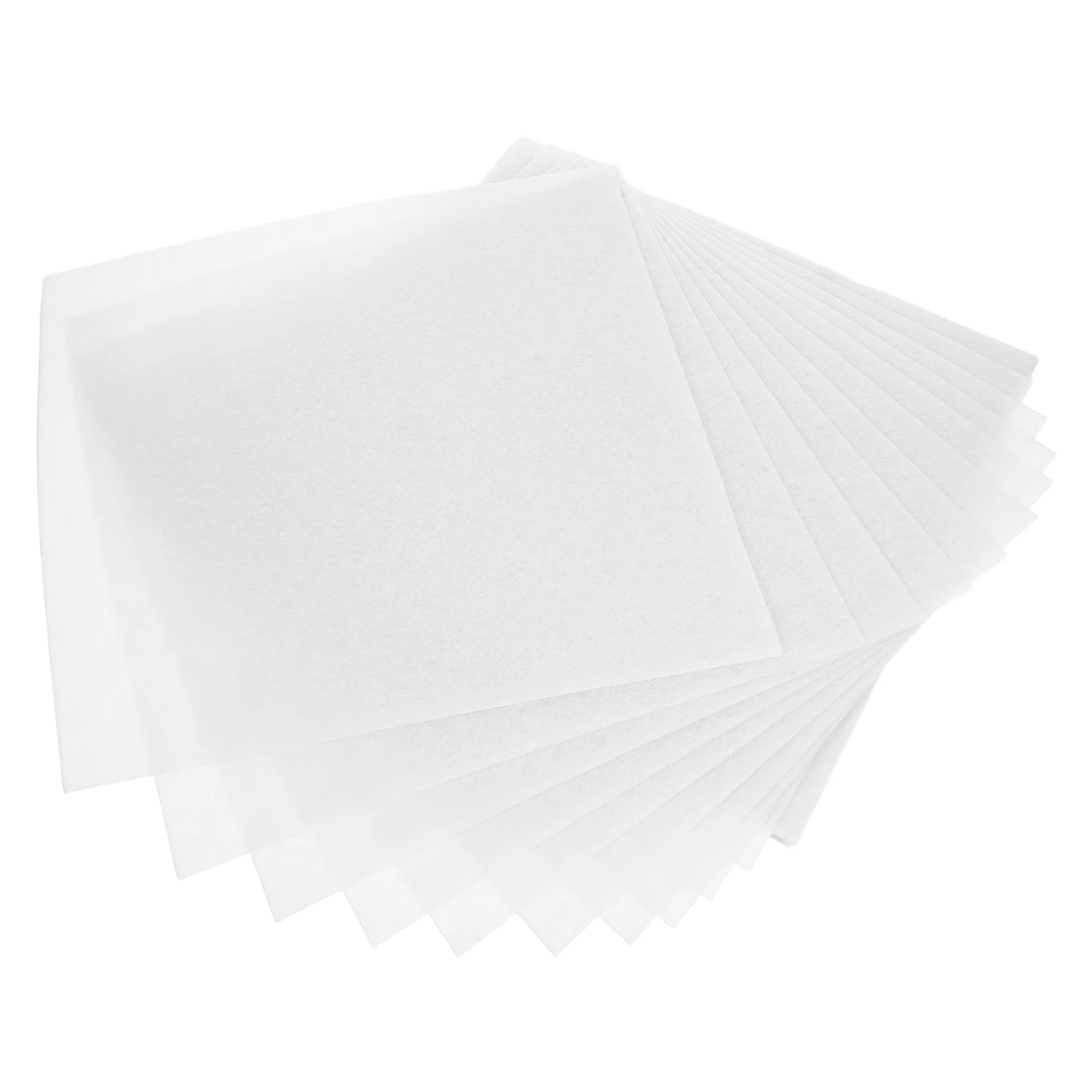 

20pcs White Felt Fabric Sheets Soft Craft Squares For Diy Sewing Projects Christmas Halloween Decorations Bulk Felt Material