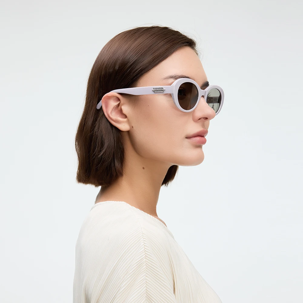 نظارات شمسية OhSunny Fashion Cat-Eye مع ديكور قابل للفصل، UV400، خفيفة الوزن وغير قابلة للانزلاق للنساء لقضاء العطلات على الشاطئ والتسوق والحفلات