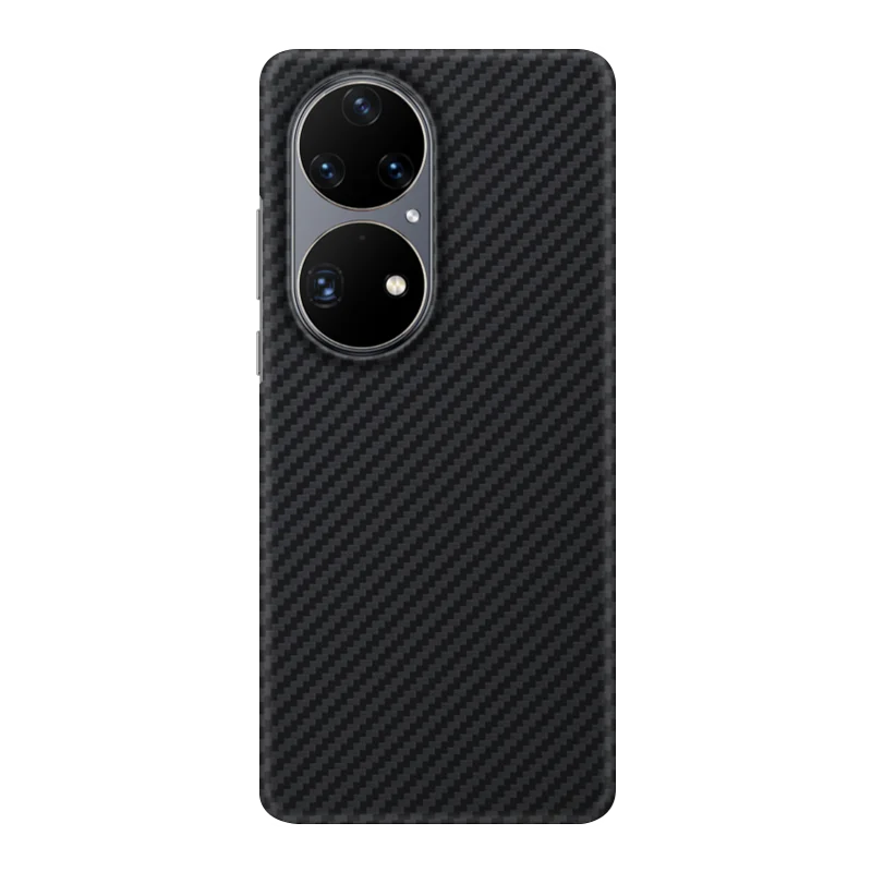 

Case for Huawei P50 & P50 Pro Real Carbon Fiber Aramid Anti-explosion Mobile Phone Protective Cell Cover Protection Shell