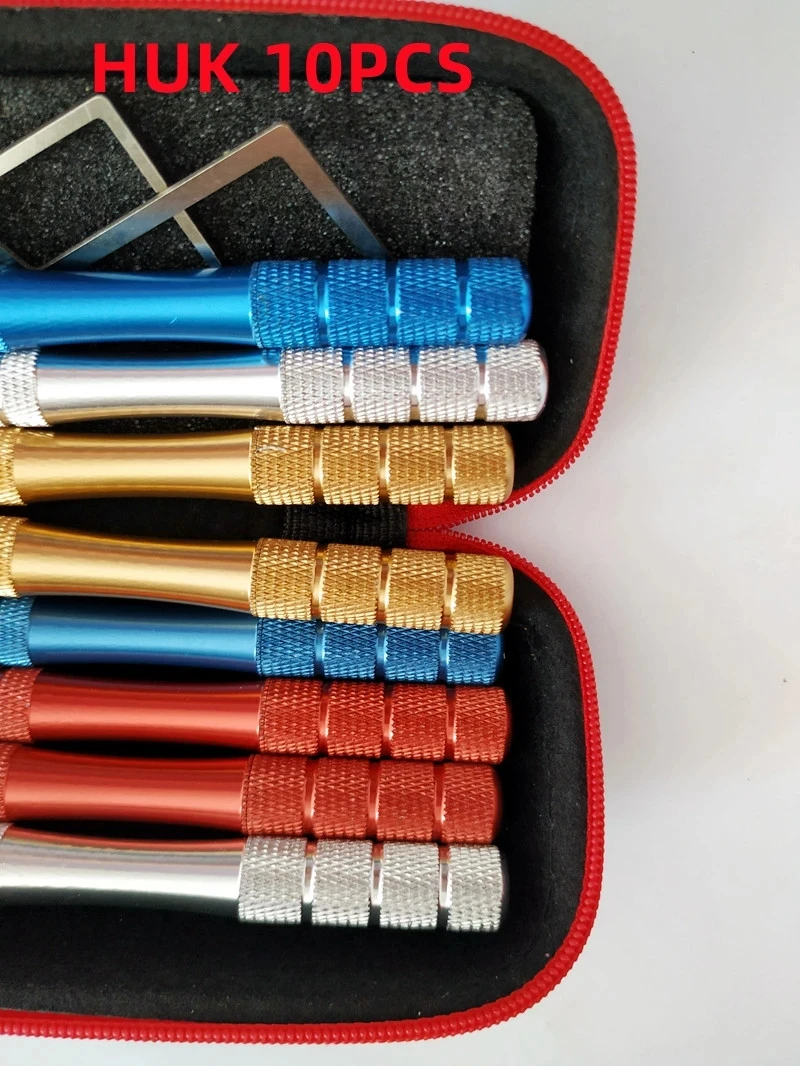 10pcs /lot Tools HUK 8 Cut PremiumTibbe  and Decoder Tibbe Toolsfor Ford hand tools huk tool