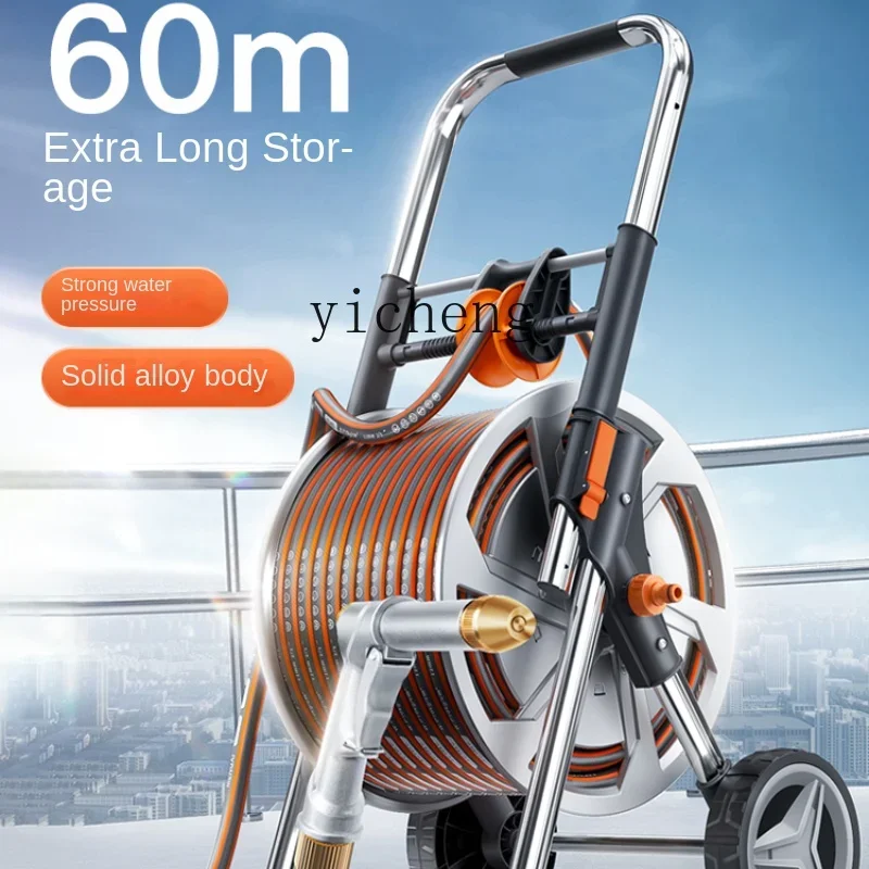 

4 points 6 points car wash water pipe hose connection faucet storage rack pipe reel