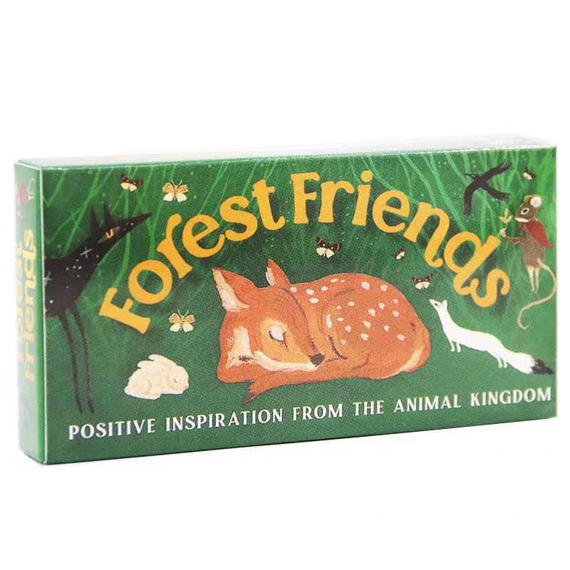Forest Friends Oracle Cards Animal Affirmation Cards Deck Positive Inspiration Message Cards Woodland Creatures Illustration