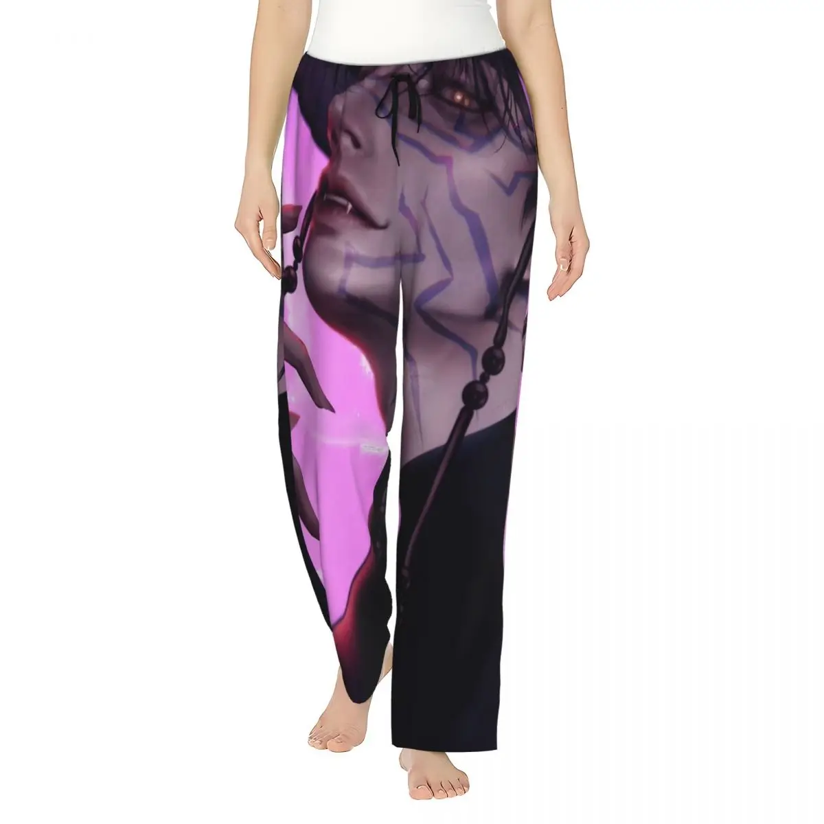 

Jinu K-Pop Demon Hunters Pajama Pants Loose Retro Pajamas Womens Comfortable Home Pants Leisure Sleeping Pants Big Size 2L 3XL