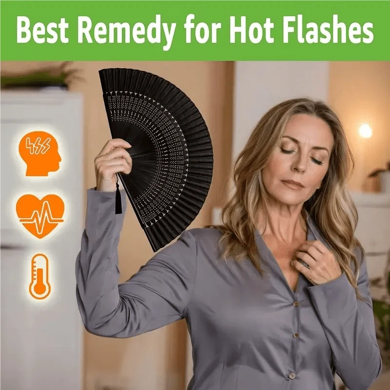 Black folding fan, suitable for dancing, performances, wedding decorations, party accessories or as a gift.