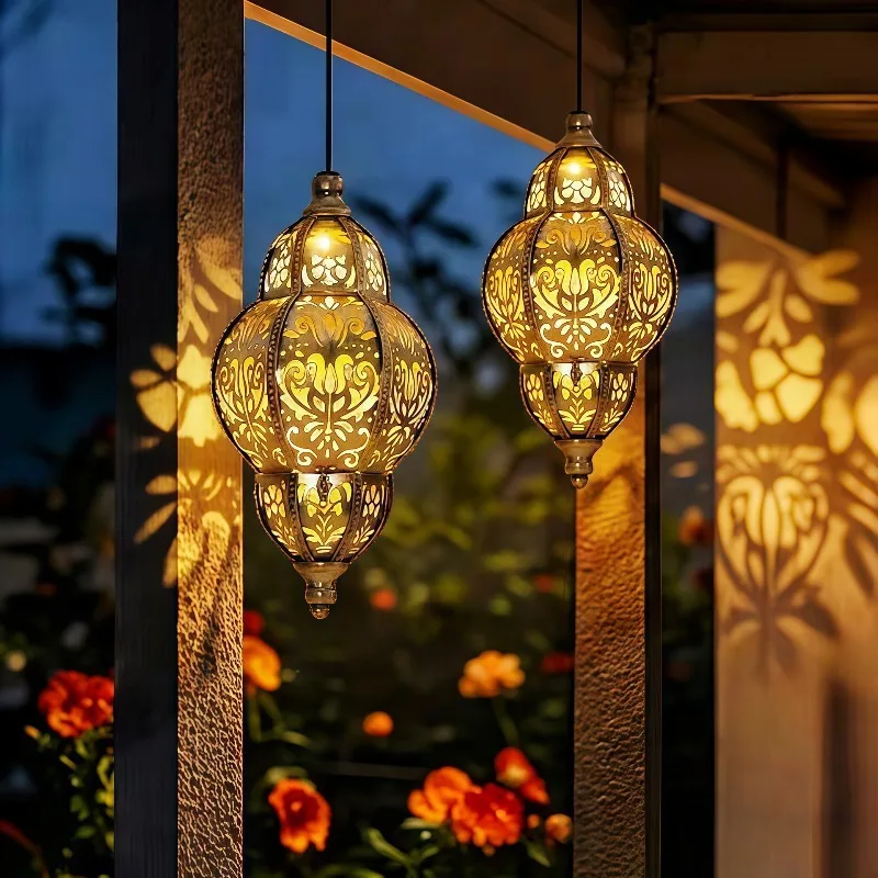 Morocco Hollow Out Artistic Pendent Lights Designer Creative Suspension Lamps Living Room Bedroom Restaurant Ceiling Chandelier