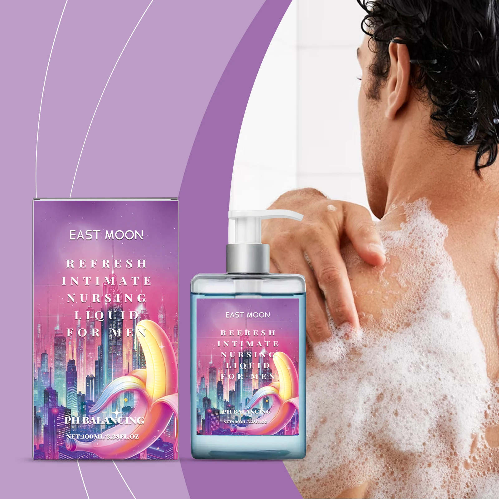 Men's Care Body Wash – Deep Cleansing + Soothing & Repairing, for Refreshing & Healthy Skin